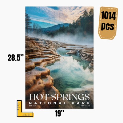 Hot Springs National Park Jigsaw Puzzle, Family Game, Holiday Gift | S10 - image5